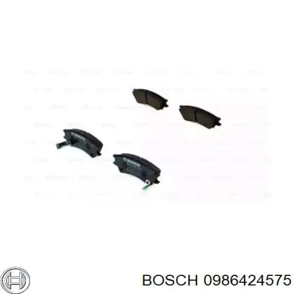 Передние тормозные колодки 0986424575 Bosch