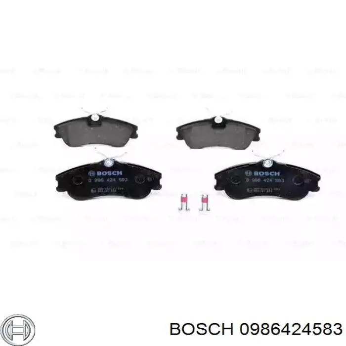 0 986 424 583 Bosch передние тормозные колодки