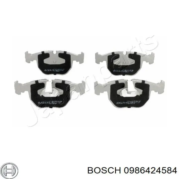 Передние тормозные колодки 0986424584 Bosch