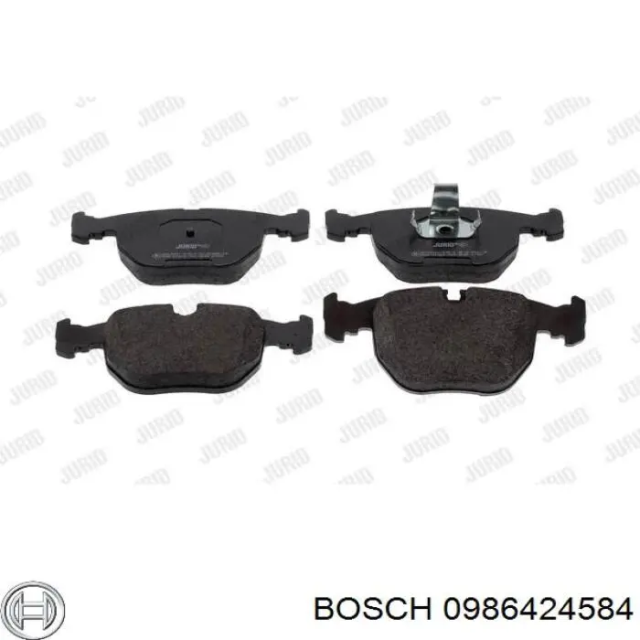 Купить 0986424584 Bosch Колодки тормозные