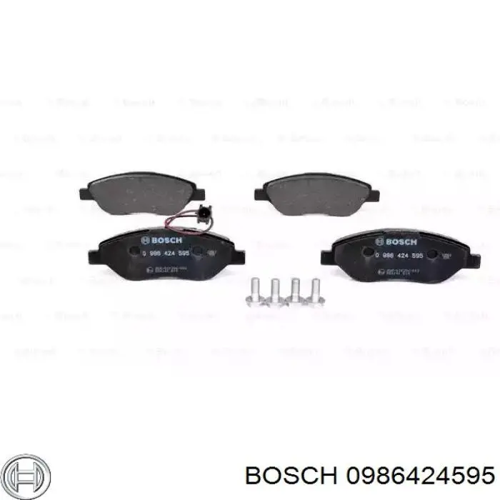 0986424595 Bosch колодки тормозные передние дисковые