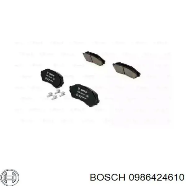 Передние тормозные колодки 0986424610 Bosch