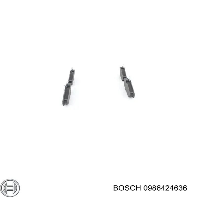 Передние тормозные колодки 0986424636 Bosch