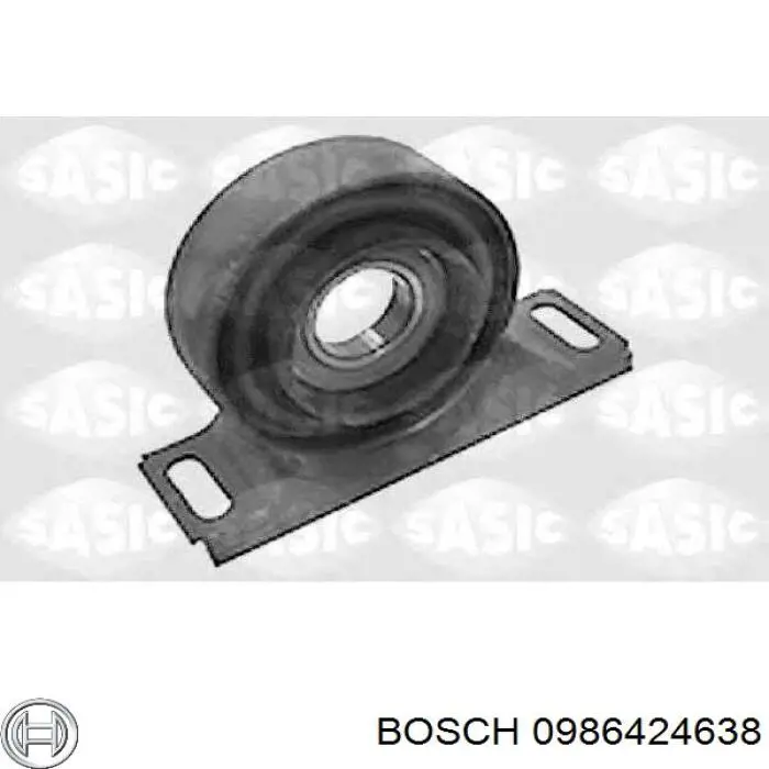 Колодки гальмівні передні, дискові 0986424638 Bosch