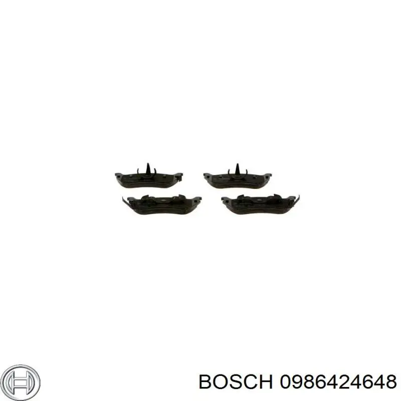 Задние тормозные колодки 0986424648 Bosch