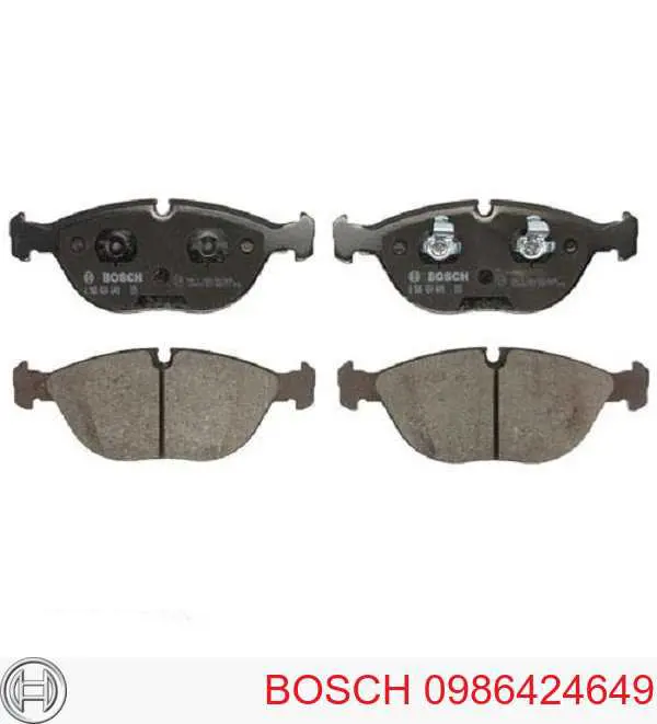 0986424649 Bosch передние тормозные колодки