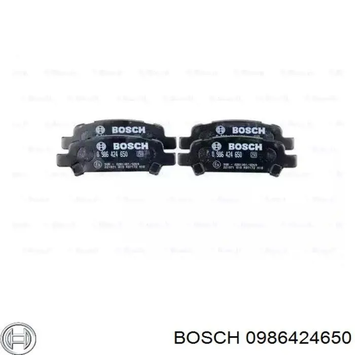 Задние тормозные колодки 0986424650 Bosch