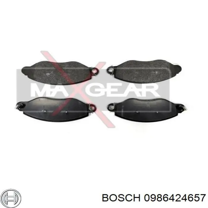 0986424657 Bosch Колодки передние