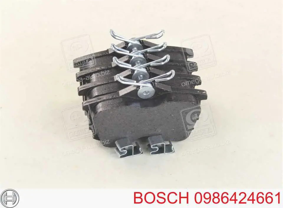 Задние тормозные колодки 0986424661 Bosch