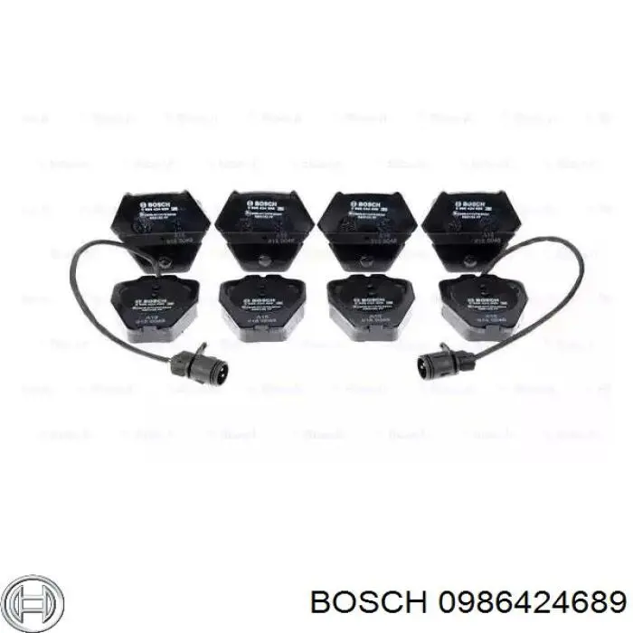 Передние тормозные колодки 0986424689 Bosch