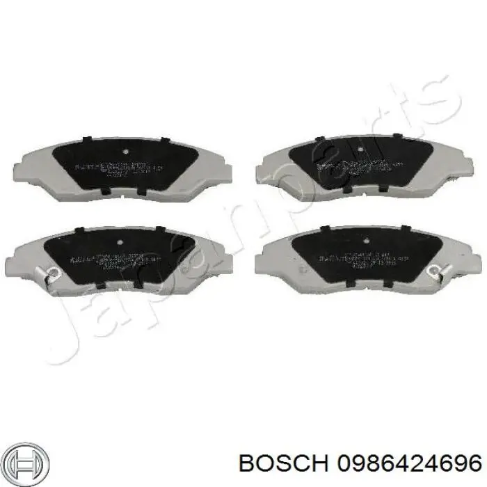 Передние тормозные колодки 0986424696 Bosch