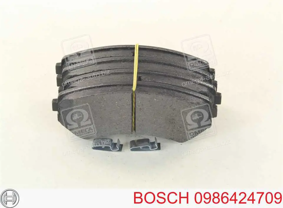 Передние тормозные колодки 0986424709 Bosch