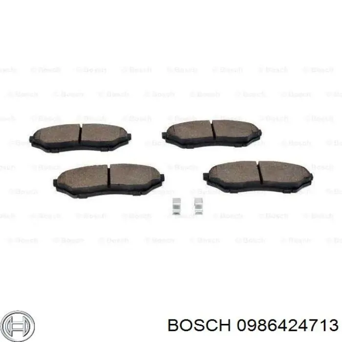 Передние тормозные колодки 0986424713 Bosch