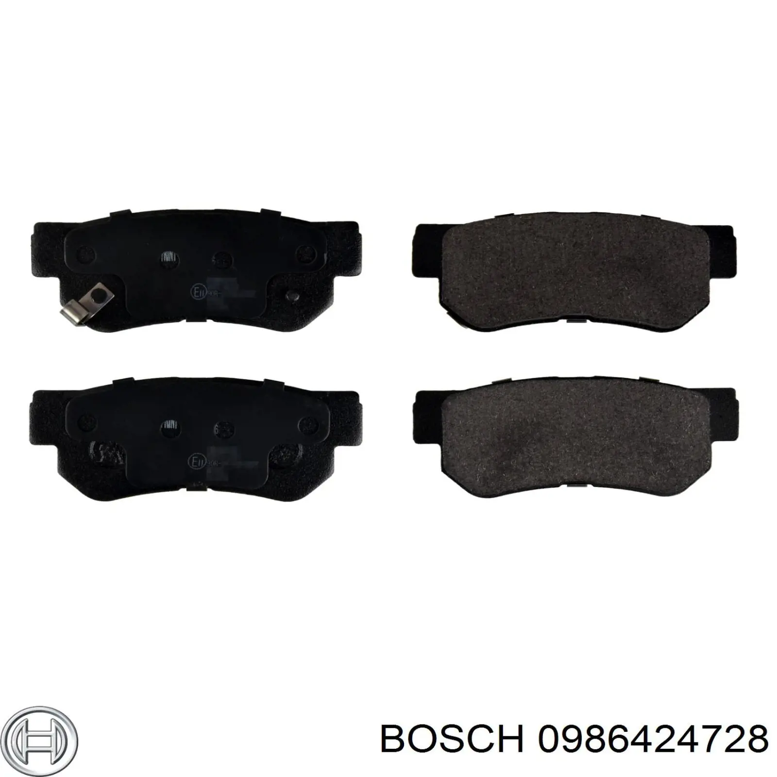 0986424728 Bosch Колодки тормозные дисковые комплект
