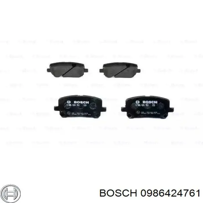0986424761 Bosch колодки тормозные передние дисковые