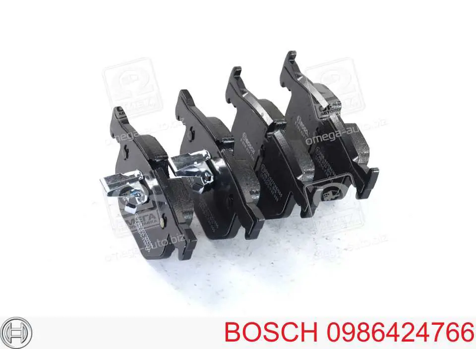 Колодки тормозные задние дисковые Bosch 0986424766
