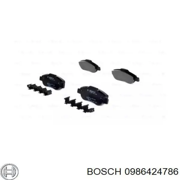 Передние тормозные колодки 0986424786 Bosch