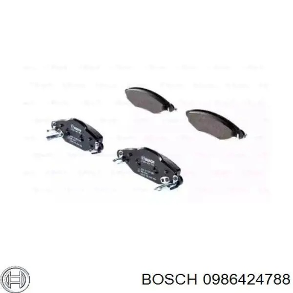 0986424788 Bosch передние тормозные колодки