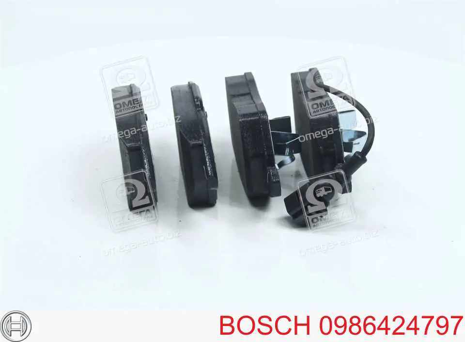 0986424797 Bosch колодки тормозные передние дисковые
