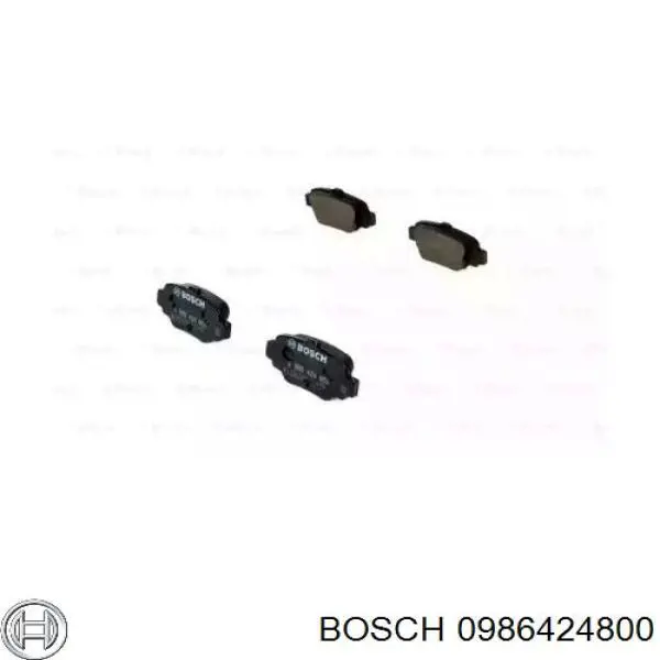 Задние тормозные колодки 0986424800 Bosch