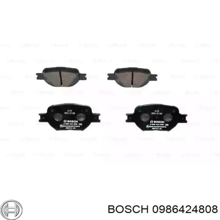 Передние тормозные колодки 0986424808 Bosch