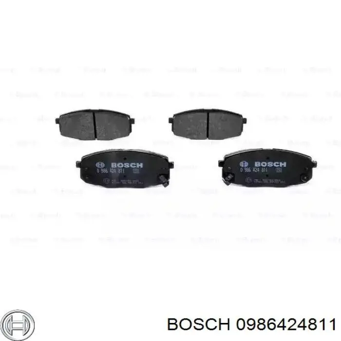 0986424811 Bosch передние тормозные колодки