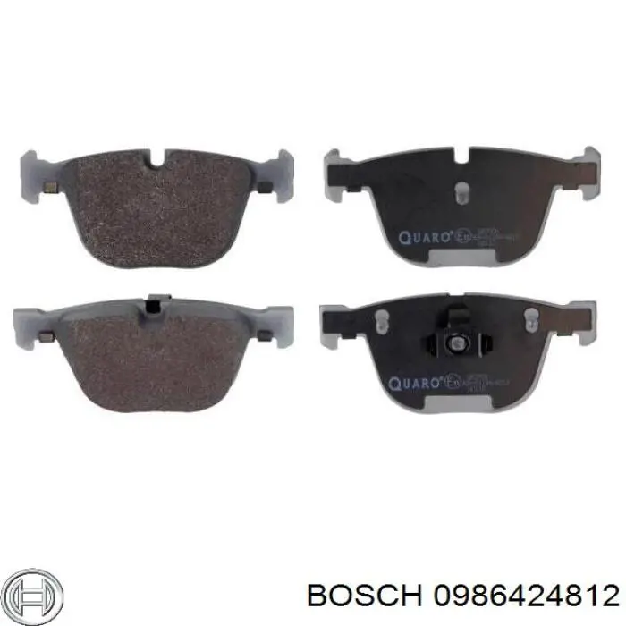 Задние тормозные колодки 0986424812 Bosch