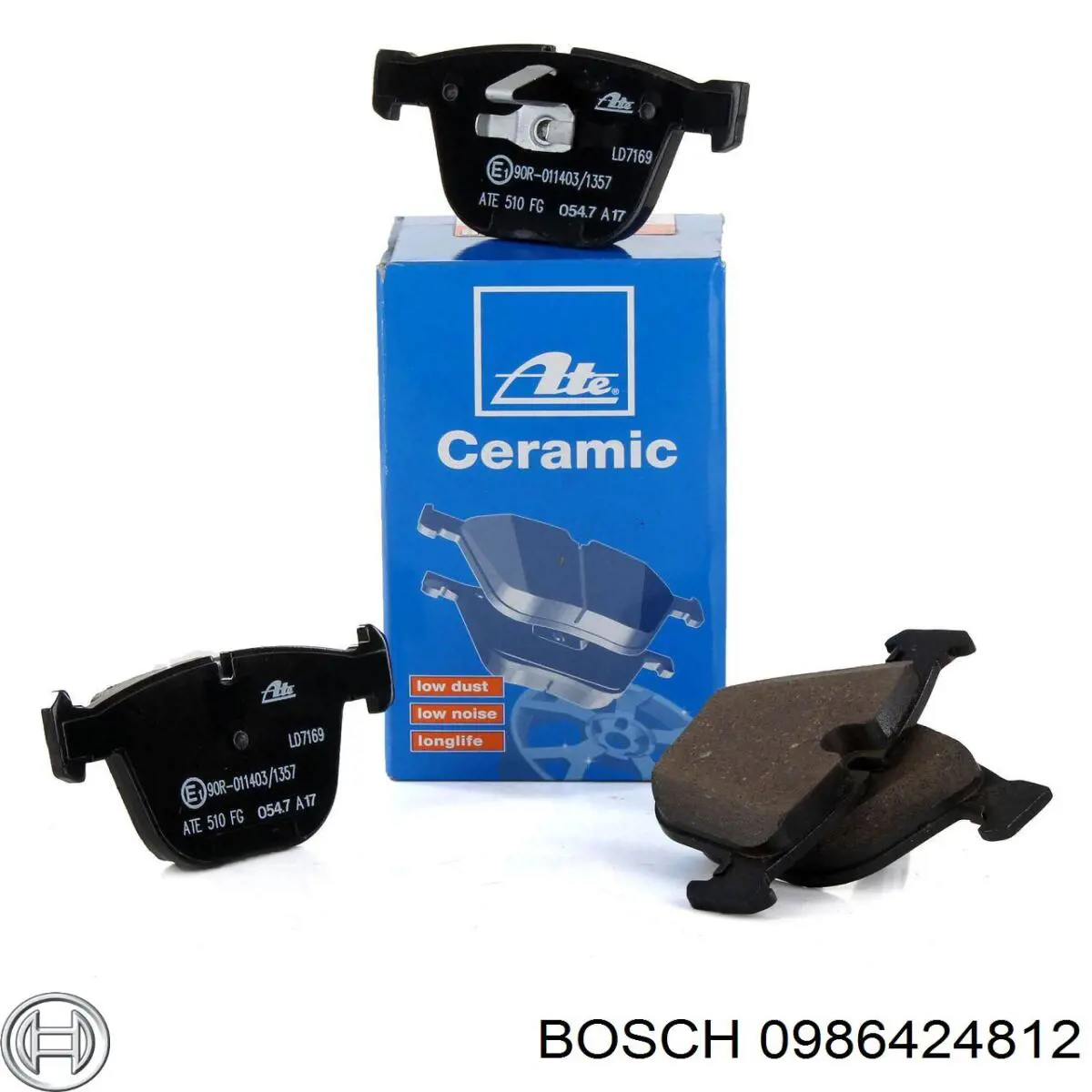 0986424812 Bosch Колодки тормозные дисковые комплект