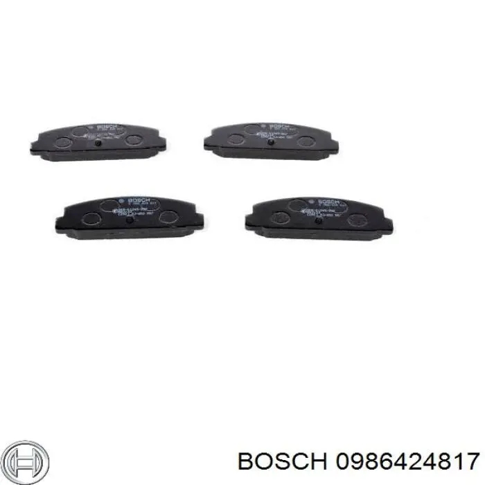 Колодки гальмові задні, дискові 0986424817 Bosch