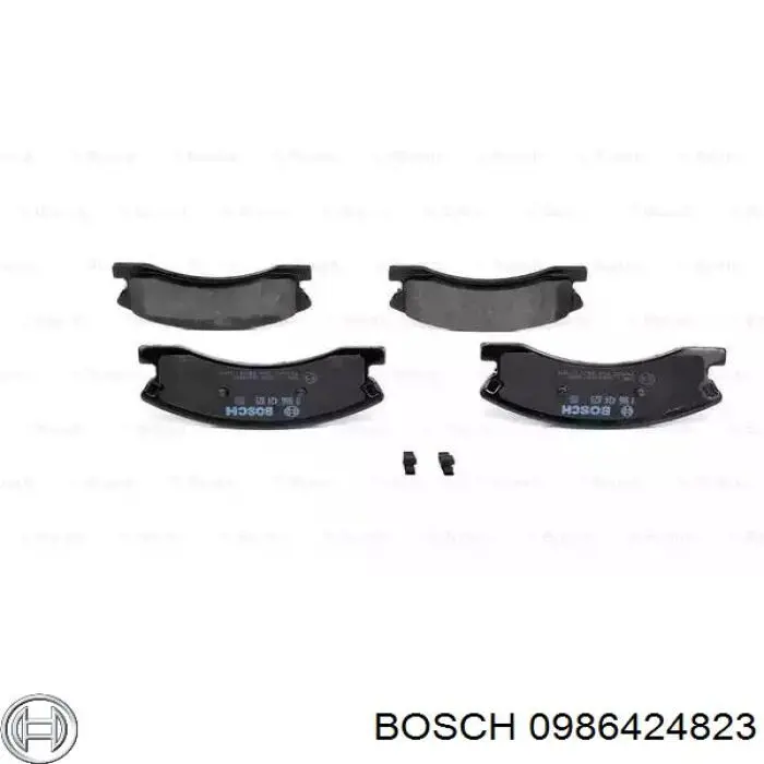 Передние тормозные колодки 0986424823 Bosch