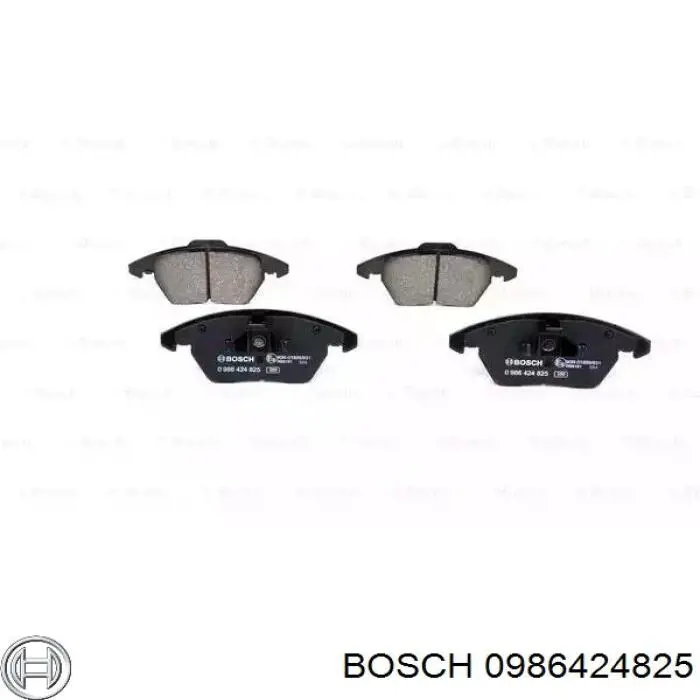 Колодки тормозные передние дисковые Bosch 0986424825