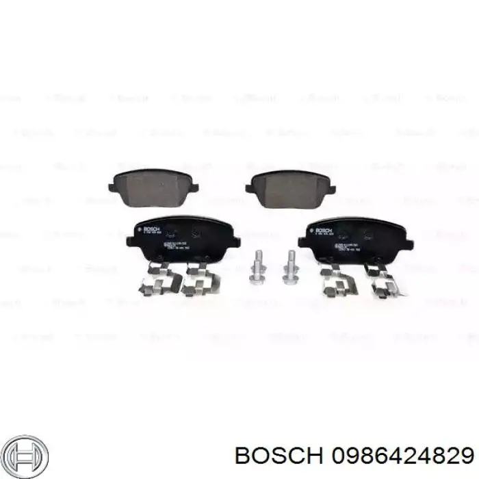 0986424829 Bosch колодки тормозные передние дисковые
