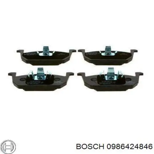 0 986 424 846 Bosch sapatas do freio dianteiras de disco