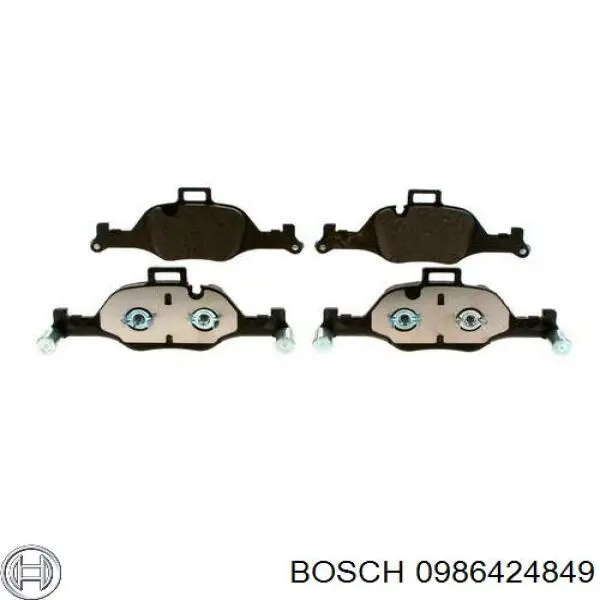 Передние тормозные колодки 0986424849 Bosch