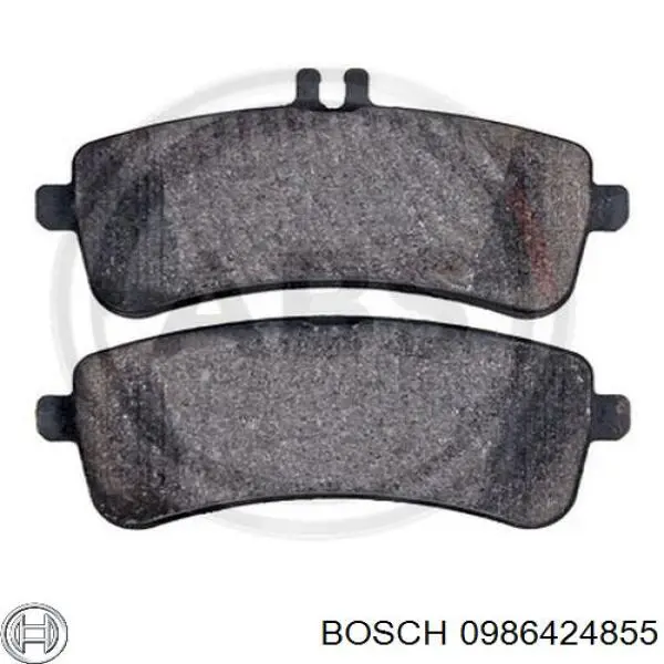 0986424855 Bosch sapatas do freio dianteiras de disco