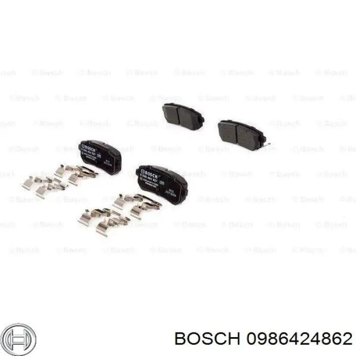 Купить 0986424862 Bosch Колодки тормозные