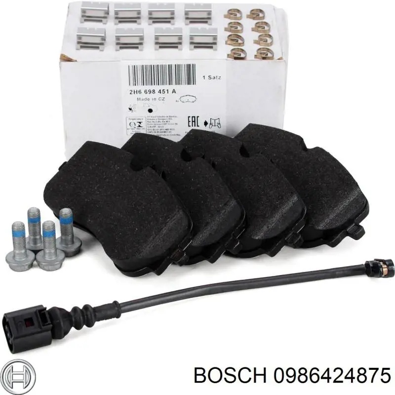 Колодки гальмові задні, дискові 0986424875 Bosch