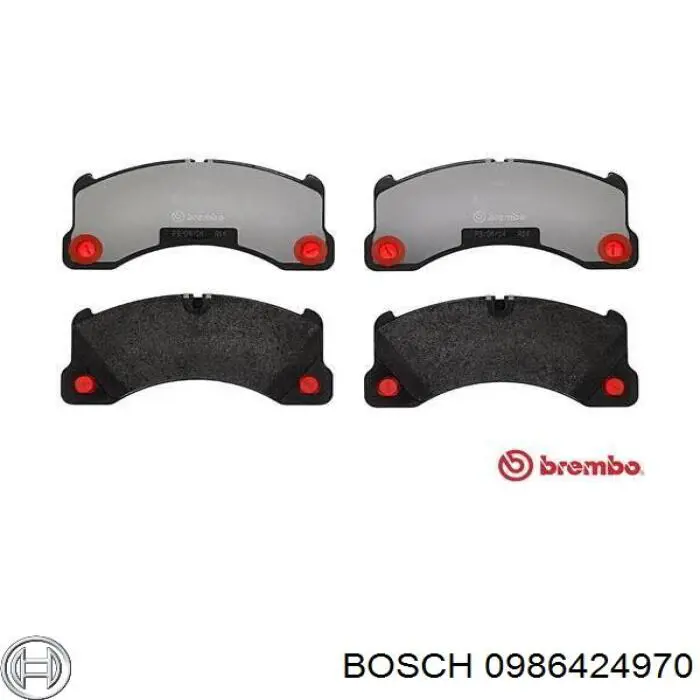 Передние тормозные колодки 9Y0698151BH Porsche