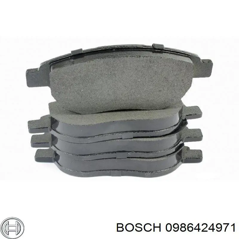 Задние тормозные колодки 0986424971 Bosch