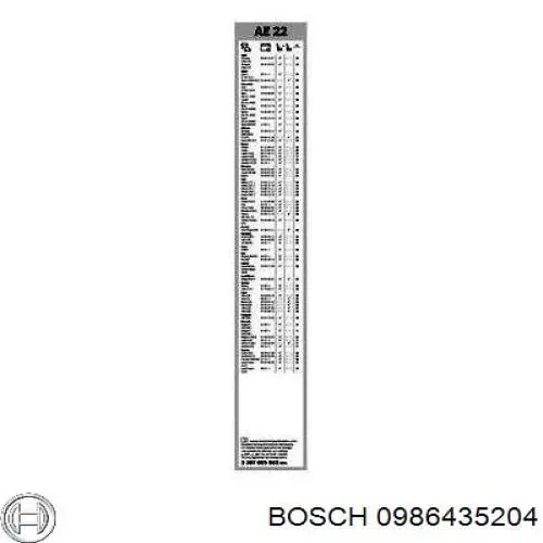 Inyector de combustible 0986435204 Bosch