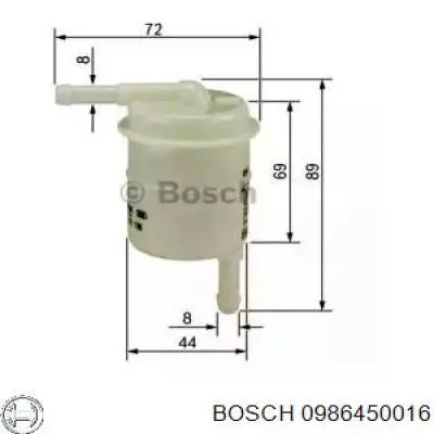 Топливный фильтр 0986450016 Bosch