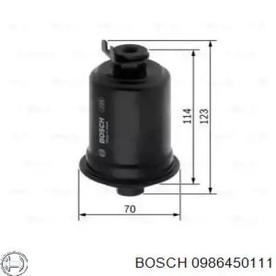 0986450111 Bosch топливный фильтр