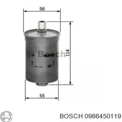 Filtro combustible 0986450119 Bosch