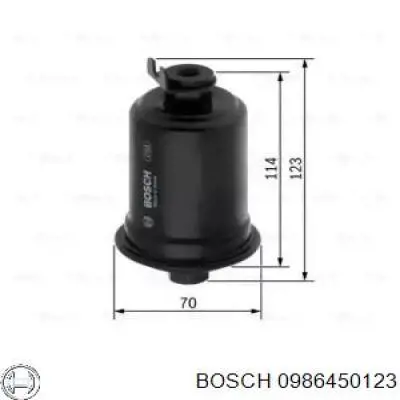 Топливный фильтр 0986450123 Bosch