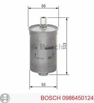 0 986 450 124 Bosch топливный фильтр