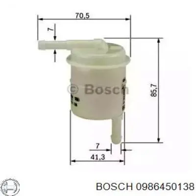 Топливный фильтр 0986450138 Bosch