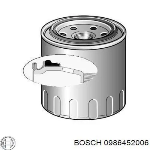 Фильтр очистки масла центробежный Bosch 0986452006 цена, от 5.07 USD