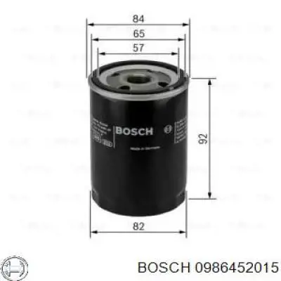 Фильтр масла Bosch 0986452015