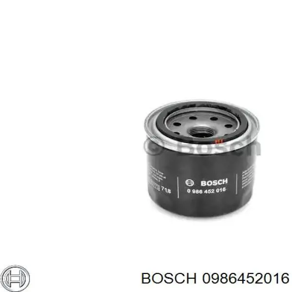0 986 452 016 Bosch масляный фильтр