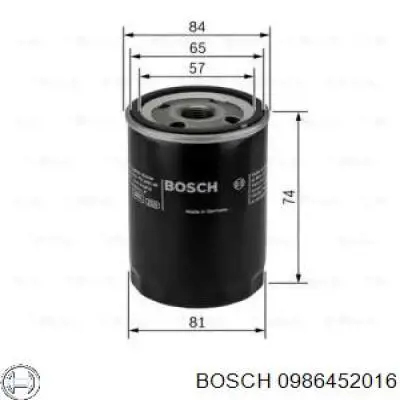 Купить 0986452016 Bosch Фильтр центробежный очистки масла